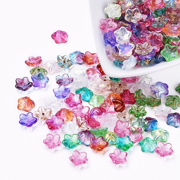PandaHall Czech Glass Beads, Electroplated/Gold Inlay Color/Dyed, Flower, Mixed Color, 10x3.5mm, Hole: 1mm, about 237~243pcs/bag Czech Glass..., Multicolor
PandaHall Czech Glass Beads, Electroplated/Gold Inlay Color/Dyed, Flower, Mixed Color, 10x3.5mm, Hole: 1mm, about 237~243pcs/bag Czech Glass..., Multicolor