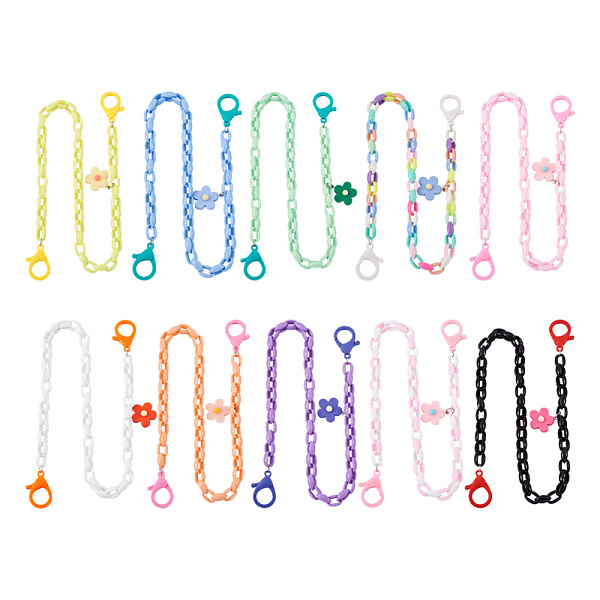 PandaHall Biyun 10Pcs 10 Colors Eyeglasses Chains, Neck Strap for Eyeglasses, with Acrylic Cable Chains, Flower Pendants, Mixed Color, 22.72..., Multicolor
PandaHall Biyun 10Pcs 10 Colors Eyeglasses Chains, Neck Strap for Eyeglasses, with Acrylic Cable Chains, Flower Pendants, Mixed Color, 22.72..., Multicolor