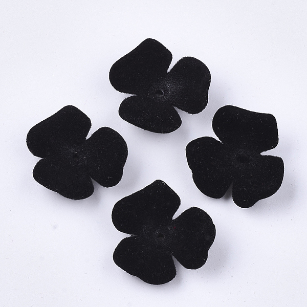PandaHall Flocky Acrylic Bead Caps, 3-Petal, Flower, Black, 22x23x8mm, Hole: 1mm Acrylic Black
PandaHall Flocky Acrylic Bead Caps, 3-Petal, Flower, Black, 22x23x8mm, Hole: 1mm Acrylic Black