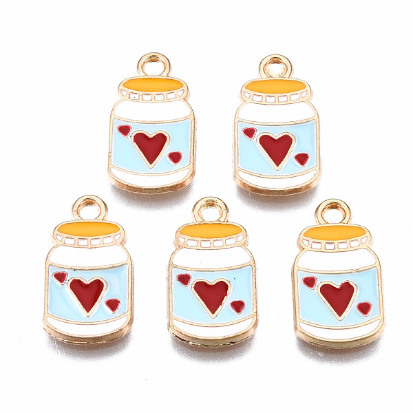 PandaHall Eco-Friendly Alloy Enamel Pendants, Cadmium Free & Lead Free & Nickel Free, Light Gold, Bottle, Light Cyan, 17x9.5x1.5mm, Hole...
PandaHall Eco-Friendly Alloy Enamel Pendants, Cadmium Free & Lead Free & Nickel Free, Light Gold, Bottle, Light Cyan, 17x9.5x1.5mm, Hole...