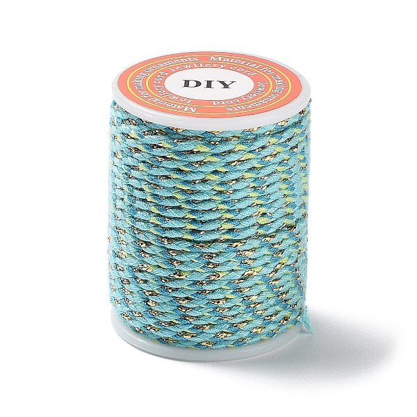 PandaHall 4-Ply Polycotton Cord Metallic Cord, Handmade Macrame Cotton Rope, for String Wall Hangings Plant Hanger, DIY Craft String...
PandaHall 4-Ply Polycotton Cord Metallic Cord, Handmade Macrame Cotton Rope, for String Wall Hangings Plant Hanger, DIY Craft String...