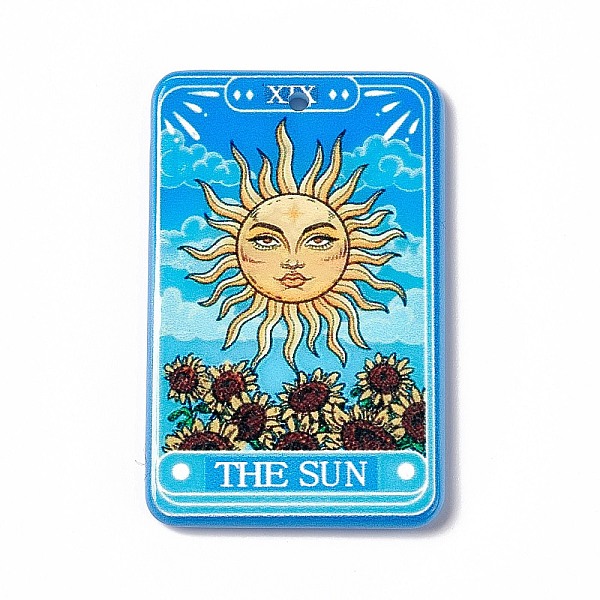 PandaHall Printed Acrylic Pendants, Rectangle with Tarot Pattern Charm, Deep Sky Blue, 43x27.5x2.4mm, Hole: 1.8mm Acrylic Tarot
PandaHall Printed Acrylic Pendants, Rectangle with Tarot Pattern Charm, Deep Sky Blue, 43x27.5x2.4mm, Hole: 1.8mm Acrylic Tarot