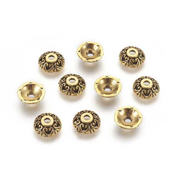 PandaHall Tibetan Style Alloy Bead Caps, Apetalous, Antique Golden, Lead Free & Cadmium Free and Nickel Free, about 10mm in diameter, 3mm...
PandaHall Tibetan Style Alloy Bead Caps, Apetalous, Antique Golden, Lead Free & Cadmium Free and Nickel Free, about 10mm in diameter, 3mm...