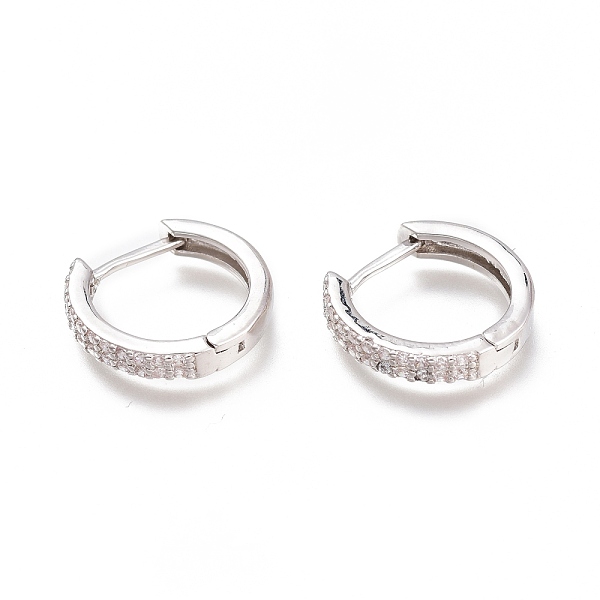 PandaHall Brass Micro Pave Clear Cubic Zirconia Huggie Hoop Earrings, Long-Lasting Plated, Ring, Platinum, 13.5x14x2.5mm, Pin: 1x0.7mm Brass...
PandaHall Brass Micro Pave Clear Cubic Zirconia Huggie Hoop Earrings, Long-Lasting Plated, Ring, Platinum, 13.5x14x2.5mm, Pin: 1x0.7mm Brass...