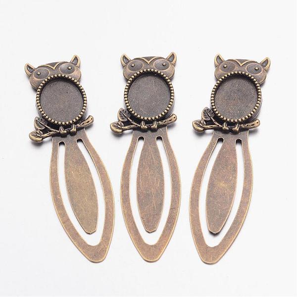 PandaHall Bookmark Cabochon Settings, Iron with Alloy Owl Tray, Owl, Lead Free, Nickel Free & Cadmium Free, Antique Bronze, 78x21x3mm, Tray...
PandaHall Bookmark Cabochon Settings, Iron with Alloy Owl Tray, Owl, Lead Free, Nickel Free & Cadmium Free, Antique Bronze, 78x21x3mm, Tray...