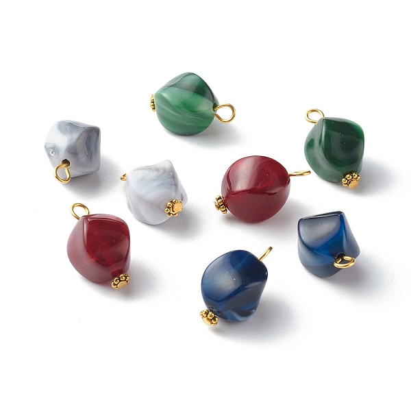 PandaHall Acrylic Pendants, with Iron Finding, Tibetan Style Alloy Daisy Spacer Beads, Nuggets, Mixed Color, 22~23x14.5x12mm, Hole: 3mm..., Multicolor
PandaHall Acrylic Pendants, with Iron Finding, Tibetan Style Alloy Daisy Spacer Beads, Nuggets, Mixed Color, 22~23x14.5x12mm, Hole: 3mm..., Multicolor