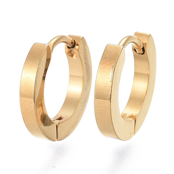 PandaHall 304 Stainless Steel Huggie Hoop Earrings, Ring, Golden, 12.5x13.5x2mm, Pin: 1mm 304 Stainless Steel Ring
PandaHall 304 Stainless Steel Huggie Hoop Earrings, Ring, Golden, 12.5x13.5x2mm, Pin: 1mm 304 Stainless Steel Ring