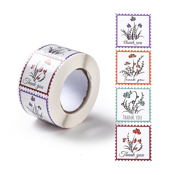 PandaHall Thank You Stickers Roll, Self-Adhesive Paper Gift Tag Stickers, for Party, Decorative Presents, Square, Flower Pattern...
PandaHall Thank You Stickers Roll, Self-Adhesive Paper Gift Tag Stickers, for Party, Decorative Presents, Square, Flower Pattern...