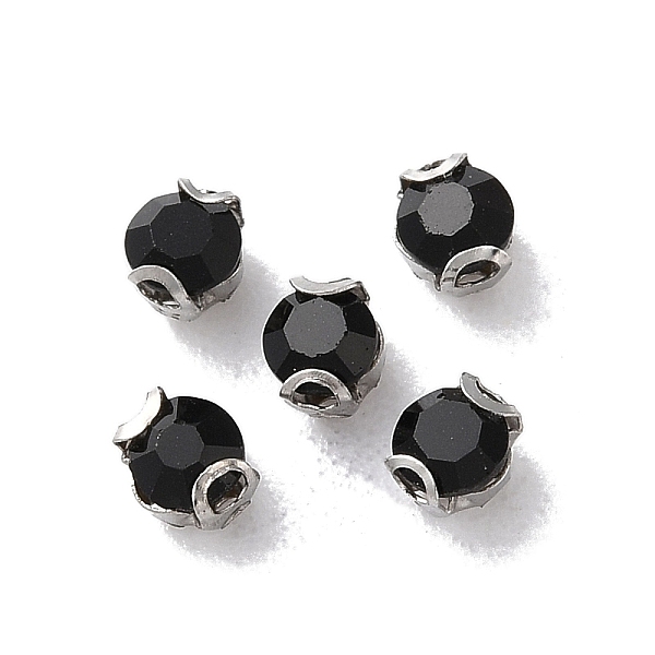 PandaHall Round Sew on Rhinestone, Multi-strand Links, Glass Rhinestone, with Stainless Steel Prong Settings, Garments Accessories, Faceted..., Black
PandaHall Round Sew on Rhinestone, Multi-strand Links, Glass Rhinestone, with Stainless Steel Prong Settings, Garments Accessories, Faceted..., Black
