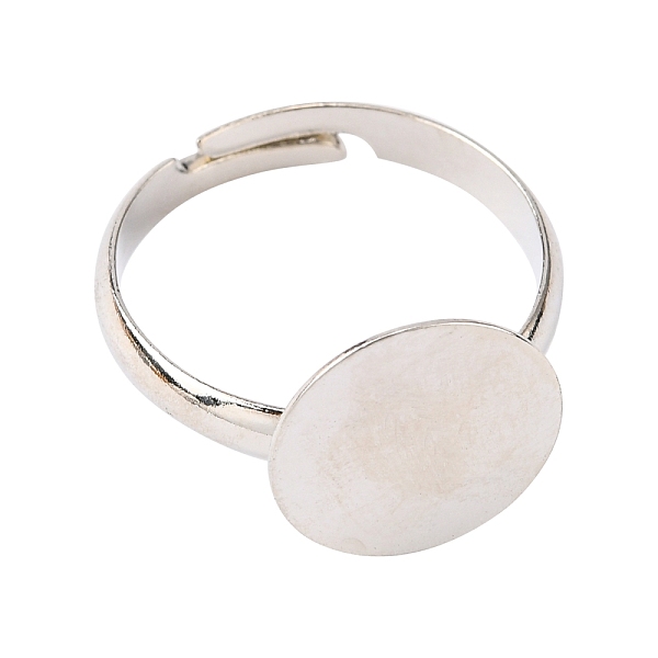 PandaHall Brass Pad Ring Bases, Lead Free and Nickel Free and Cadmium Free, Adjustable, Platinum Color, 12mm Brass
PandaHall Brass Pad Ring Bases, Lead Free and Nickel Free and Cadmium Free, Adjustable, Platinum Color, 12mm Brass