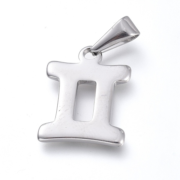 PandaHall 304 Stainless Steel Pendants, Constellation/Zodiac Sign, Stainless Steel Color, Gemini, 28x22x1.5mm, Hole: 3mm 304 Stainless Steel...
PandaHall 304 Stainless Steel Pendants, Constellation/Zodiac Sign, Stainless Steel Color, Gemini, 28x22x1.5mm, Hole: 3mm 304 Stainless Steel...