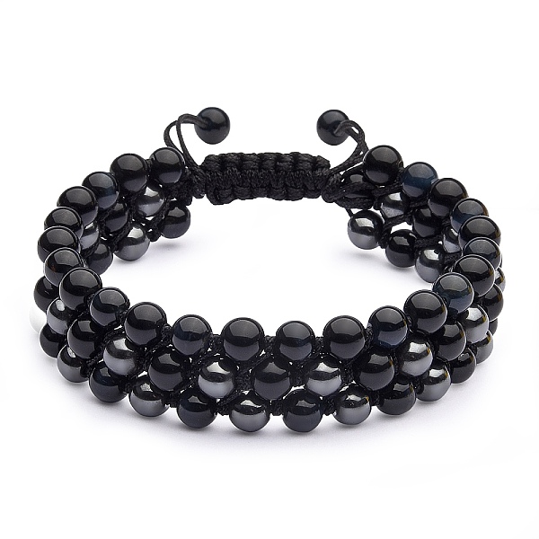 PandaHall Natural & Synthetic Mixed Gemstone Beads Braided Beaded Bracelets, Multi-strand Bracelets, Inner Diameter: 2-1/4~3-1/8 inch...
PandaHall Natural & Synthetic Mixed Gemstone Beads Braided Beaded Bracelets, Multi-strand Bracelets, Inner Diameter: 2-1/4~3-1/8 inch...