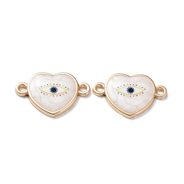 PandaHall Resin Connector Charms, Light Gold Tone Alloy Enamel Eye Links, Heart, 13.5x20.5x2mm, Hole: 1.6mm Alloy+Resin Heart
PandaHall Resin Connector Charms, Light Gold Tone Alloy Enamel Eye Links, Heart, 13.5x20.5x2mm, Hole: 1.6mm Alloy+Resin Heart