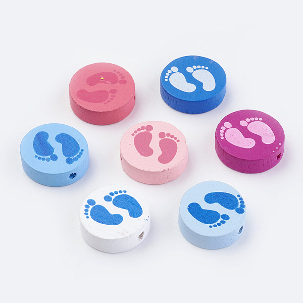 PandaHall Natural Wood Printed Beads, Dyed, Flat Round with Footprint, Mixed Color, 20x6mm, Hole: 2mm, about 420pcs/500g Wood Flat Round..., Multicolor
PandaHall Natural Wood Printed Beads, Dyed, Flat Round with Footprint, Mixed Color, 20x6mm, Hole: 2mm, about 420pcs/500g Wood Flat Round..., Multicolor