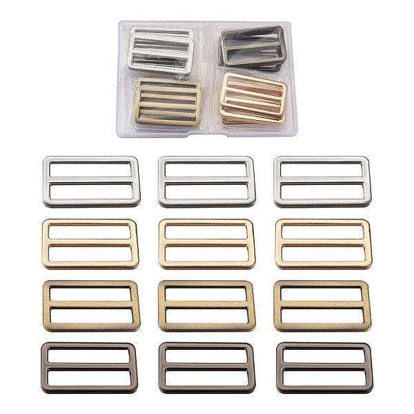 PandaHall Zinc Alloy Buckles, for Strap Leathercraft Bag Belt, Rectangle, Mixed Color, 27x45.5x3.5mm, Hole: 7.5x38mm, 16pcs/box Alloy...
PandaHall Zinc Alloy Buckles, for Strap Leathercraft Bag Belt, Rectangle, Mixed Color, 27x45.5x3.5mm, Hole: 7.5x38mm, 16pcs/box Alloy...