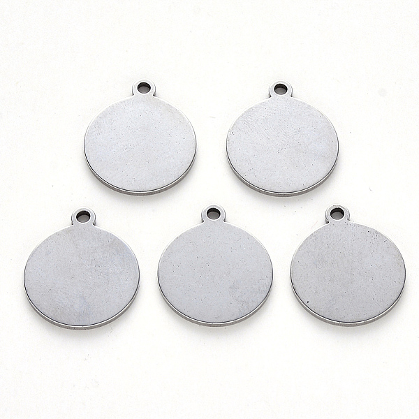 PandaHall 304 Stainless Steel Pendants, Laser Cut, Blank Stamping Tag, Flat Round, Stainless Steel Color, 18x15x1mm, Hole: 1.6mm 304...
PandaHall 304 Stainless Steel Pendants, Laser Cut, Blank Stamping Tag, Flat Round, Stainless Steel Color, 18x15x1mm, Hole: 1.6mm 304...