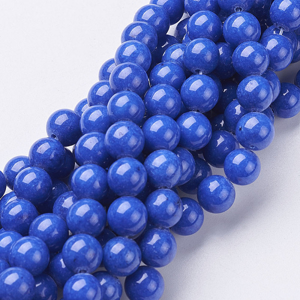 PandaHall Natural Mashan Jade Round Beads Strands, Dyed, Blue, 8mm, Hole: 1mm, about 51pcs/strand, 15.7 inch Mashan Jade Round Blue
PandaHall Natural Mashan Jade Round Beads Strands, Dyed, Blue, 8mm, Hole: 1mm, about 51pcs/strand, 15.7 inch Mashan Jade Round Blue