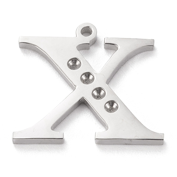 PandaHall 304 Stainless Steel Letter Pendant Rhinestone Settings, Stainless Steel Color, Letter.X, X: 16x18x1.5mm, Hole: 1.2mm, Fit for...
PandaHall 304 Stainless Steel Letter Pendant Rhinestone Settings, Stainless Steel Color, Letter.X, X: 16x18x1.5mm, Hole: 1.2mm, Fit for...