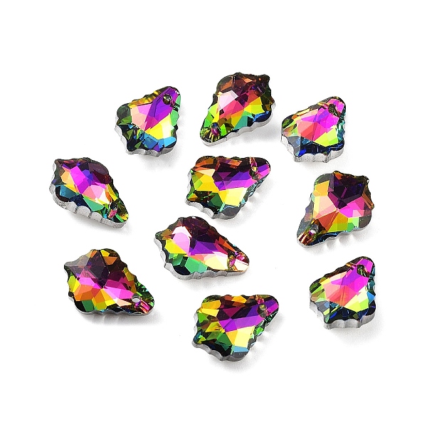 PandaHall AB Color Plated Electroplate Glass Pendants, Faceted, Leaf, Colorful, 16x11x6mm, Hole: 1mm Glass Leaf
PandaHall AB Color Plated Electroplate Glass Pendants, Faceted, Leaf, Colorful, 16x11x6mm, Hole: 1mm Glass Leaf