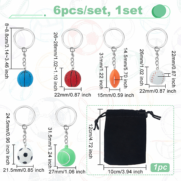 PandaHall Olycraft Resin & Plastic Pendants Keychains, with Iron Keychain Ring and 304 Stainless Steel Open Jump Rings, Mixed Color, 8~8.8cm..., Multicolor
PandaHall Olycraft Resin & Plastic Pendants Keychains, with Iron Keychain Ring and 304 Stainless Steel Open Jump Rings, Mixed Color, 8~8.8cm..., Multicolor