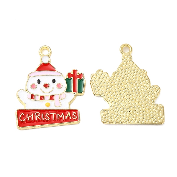 PandaHall Christmas Alloy Enamel Pendants, Golden, Snowman, 20.5x16x1mm, Hole: 1.6mm Alloy+Enamel Snowman Red
PandaHall Christmas Alloy Enamel Pendants, Golden, Snowman, 20.5x16x1mm, Hole: 1.6mm Alloy+Enamel Snowman Red