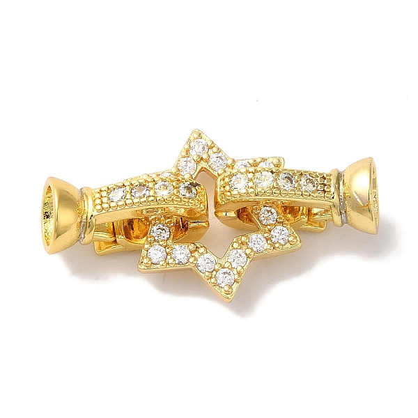PandaHall Star Rack Plating Brass Micro Pave Clear Cubic Zirconia Fold Over Clasps, Long-lasting Plated, Lead Free & Cadmium Free, Real 18K...
PandaHall Star Rack Plating Brass Micro Pave Clear Cubic Zirconia Fold Over Clasps, Long-lasting Plated, Lead Free & Cadmium Free, Real 18K...