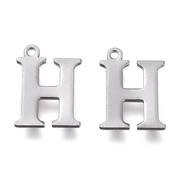 PandaHall 304 Stainless Steel Charms, Laser Cut, Alphabet, Stainless Steel Color, Letter.H, 12x9x0.8mm, Hole: 1mm 304 Stainless Steel Letter...
PandaHall 304 Stainless Steel Charms, Laser Cut, Alphabet, Stainless Steel Color, Letter.H, 12x9x0.8mm, Hole: 1mm 304 Stainless Steel Letter...