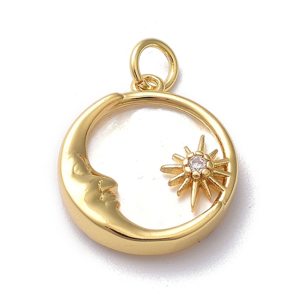 PandaHall Brass Micro Pave Clear Cubic Zirconia Pendants, with Shell & Jump Ring, Long-Lasting Plated, Flat Round with Moon & Sun, Real 18K...
PandaHall Brass Micro Pave Clear Cubic Zirconia Pendants, with Shell & Jump Ring, Long-Lasting Plated, Flat Round with Moon & Sun, Real 18K...