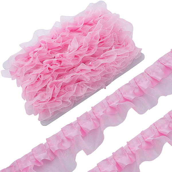 PandaHall GORGECRAFT 11 Yards 2-Layer Satin Organza Lace Edge Trim 1.57 Inch Pleated Ruffle Chiffon Ribbon Gathered Edging Trimmings Fabric..., Pink
PandaHall GORGECRAFT 11 Yards 2-Layer Satin Organza Lace Edge Trim 1.57 Inch Pleated Ruffle Chiffon Ribbon Gathered Edging Trimmings Fabric..., Pink