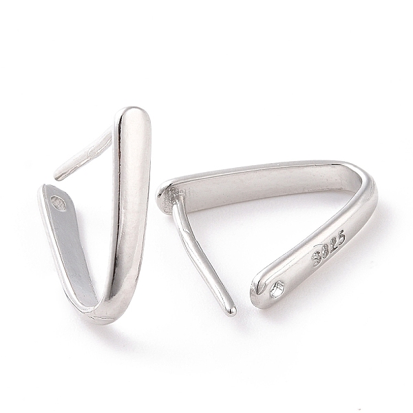 PandaHall Rhodium Plated 925 Sterling Silver Snap On Bails, Platinum, 11x2mm, Hole: 0.9mm, Pin: 0.8mm Sterling Silver
PandaHall Rhodium Plated 925 Sterling Silver Snap On Bails, Platinum, 11x2mm, Hole: 0.9mm, Pin: 0.8mm Sterling Silver
