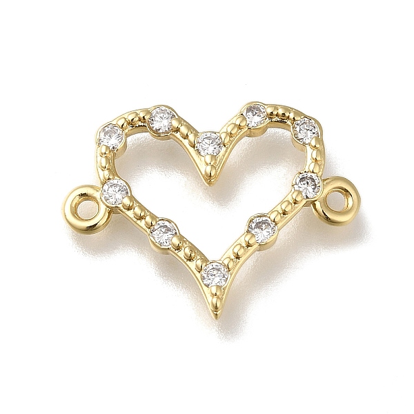 PandaHall Rack Plating Brass Pave Clear Cubic Zirconia Heart Links Connector Charms, Long-Lasting Plated, Lead Free & Cadmium Free, Real 18K...
PandaHall Rack Plating Brass Pave Clear Cubic Zirconia Heart Links Connector Charms, Long-Lasting Plated, Lead Free & Cadmium Free, Real 18K...