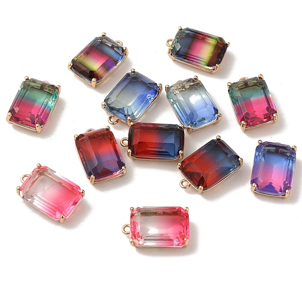 PandaHall Two Tone Glass Pendants, for DIY Jewelry Making, with Brass Findings, Faceted, Rectangle, Golden, Mixed Color, 20.5x13x8mm, Hole..., Multicolor
PandaHall Two Tone Glass Pendants, for DIY Jewelry Making, with Brass Findings, Faceted, Rectangle, Golden, Mixed Color, 20.5x13x8mm, Hole..., Multicolor