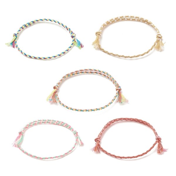 PandaHall 5Pcs Macrame Cotton Braided Cord Anklets Set, Friendship Adjustable Anklets for Women, Sandy Brown, Inner Diameter: 2-1/4~3-1/2..., Multicolor
PandaHall 5Pcs Macrame Cotton Braided Cord Anklets Set, Friendship Adjustable Anklets for Women, Sandy Brown, Inner Diameter: 2-1/4~3-1/2..., Multicolor