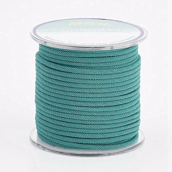 PandaHall Round Polyester Cords, Milan Cords/Twisted Cords, with Random Spools, Light Sea Green, 2.5mm, about 10.93 yards(10m)/roll...
PandaHall Round Polyester Cords, Milan Cords/Twisted Cords, with Random Spools, Light Sea Green, 2.5mm, about 10.93 yards(10m)/roll...