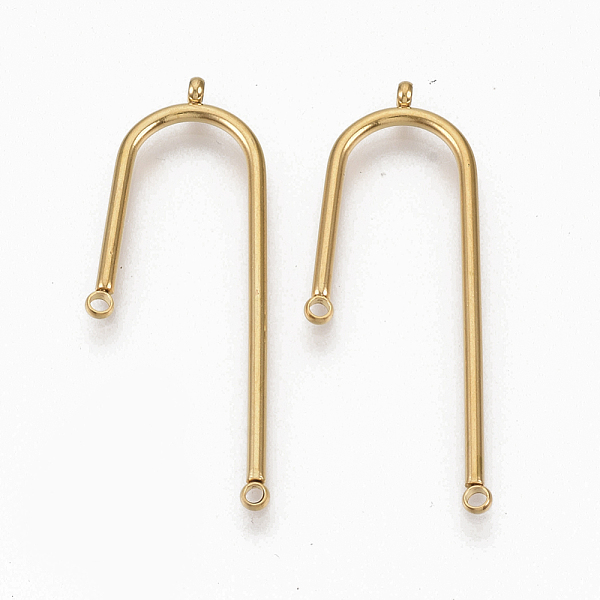 PandaHall 304 Stainless Steel Asymmetric Length Chandelier Component Links, 3 Loop Connectors, Arch, Golden, 39.5x14x1.5mm, Hole: 1.5mm 304...
PandaHall 304 Stainless Steel Asymmetric Length Chandelier Component Links, 3 Loop Connectors, Arch, Golden, 39.5x14x1.5mm, Hole: 1.5mm 304...