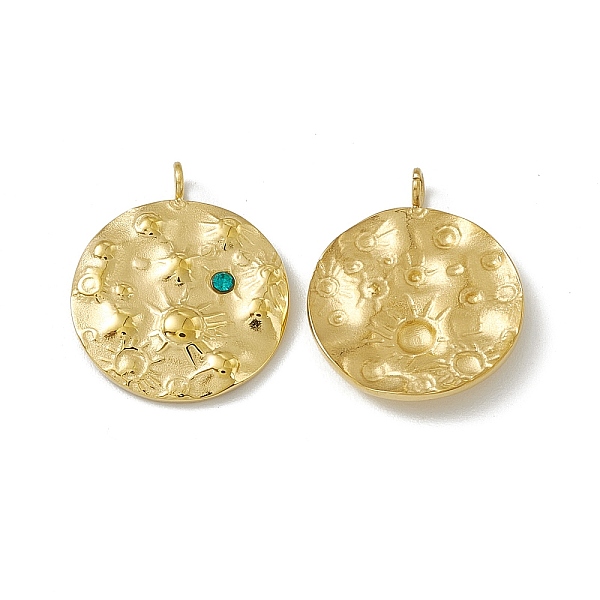 PandaHall Vacuum Plating 201 Stainless Steel Pendants, with Rhinestone, Flat Round with Sun Charm, Real 18K Gold Plated, 18x15x3mm, Hole...
PandaHall Vacuum Plating 201 Stainless Steel Pendants, with Rhinestone, Flat Round with Sun Charm, Real 18K Gold Plated, 18x15x3mm, Hole...