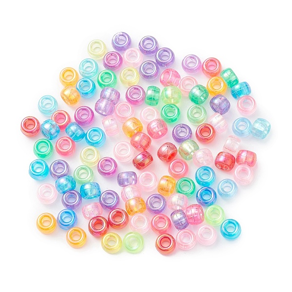 PandaHall Transparent Plastic Beads, AB Color Plated, Barrel, Mixed Color, 9x6mm, Hole: 3.7mm, about 1700pcs/500g Plastic Barrel Multicolor
PandaHall Transparent Plastic Beads, AB Color Plated, Barrel, Mixed Color, 9x6mm, Hole: 3.7mm, about 1700pcs/500g Plastic Barrel Multicolor