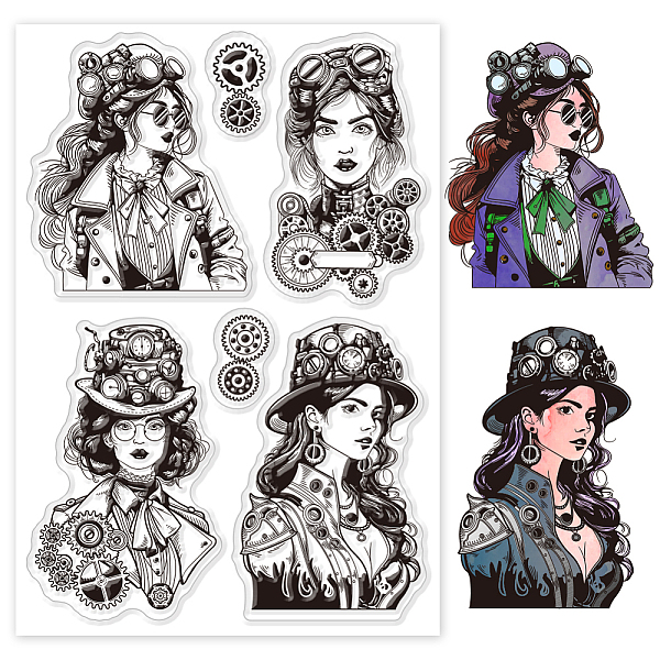 PandaHall GLOBLELAND Steampunk Lady Clear Stamps for DIY Scrapbooking Gear Lady Silicone Stamp Seals Transparent Stamp for Cards Making...
PandaHall GLOBLELAND Steampunk Lady Clear Stamps for DIY Scrapbooking Gear Lady Silicone Stamp Seals Transparent Stamp for Cards Making...