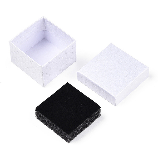 PandaHall Square Cardboard Ring Boxes, with Sponge Inside, White, 2x2x1-3/8 inch(5x5x3.5cm) Paper Square White
PandaHall Square Cardboard Ring Boxes, with Sponge Inside, White, 2x2x1-3/8 inch(5x5x3.5cm) Paper Square White