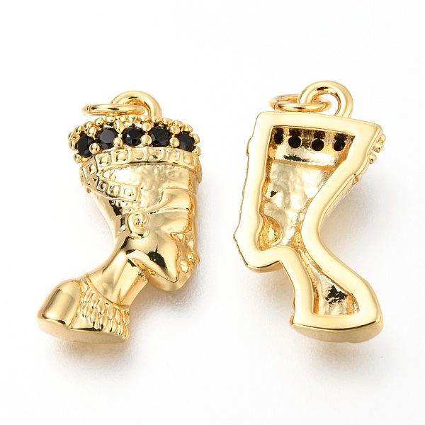 PandaHall Brass Micro Pave Black Cubic Zirconia Pendants, with Jump Rings, Woman, Real 18K Gold Plated, 17.7x9.5x3.2mm, Hole: 2.6mm...
PandaHall Brass Micro Pave Black Cubic Zirconia Pendants, with Jump Rings, Woman, Real 18K Gold Plated, 17.7x9.5x3.2mm, Hole: 2.6mm...