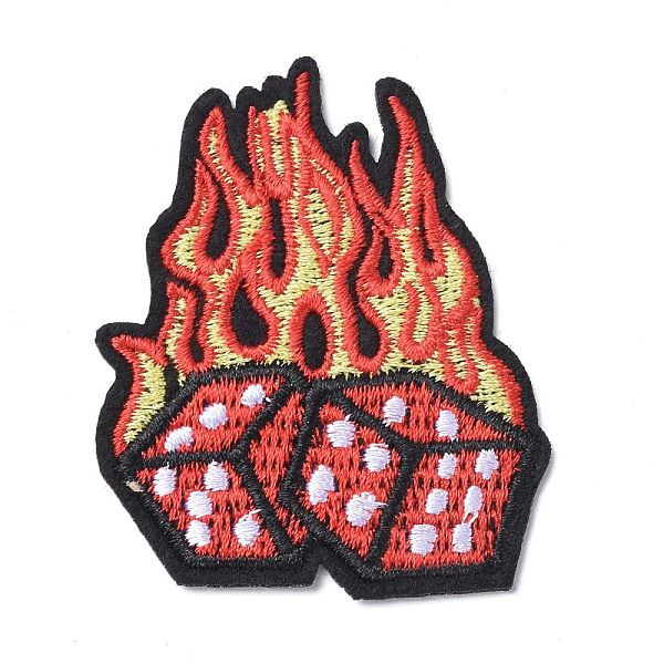 PandaHall Computerized Embroidery Cloth Iron on/Sew on Patches, Costume Accessories, Appliques, for Backpacks, Clothes, Fire with Dice, Red...
PandaHall Computerized Embroidery Cloth Iron on/Sew on Patches, Costume Accessories, Appliques, for Backpacks, Clothes, Fire with Dice, Red...