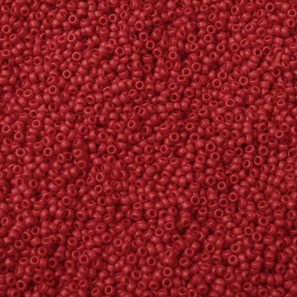 PandaHall TOHO Round Seed Beads, Japanese Seed Beads, (45AF) Opaque Frost Cherry, 15/0, 1.5mm, Hole: 0.7mm, about 3000pcs/bottle, 10g/bottle..., Red
PandaHall TOHO Round Seed Beads, Japanese Seed Beads, (45AF) Opaque Frost Cherry, 15/0, 1.5mm, Hole: 0.7mm, about 3000pcs/bottle, 10g/bottle..., Red
