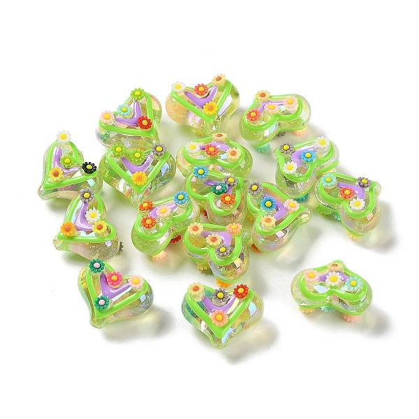 PandaHall Valentine's Day Transparent Acrylic Beads, with Enamel, Heart, Green Yellow, 16x20~21x12~13mm, Hole: 1.5~1.6mm Acrylic Heart
PandaHall Valentine's Day Transparent Acrylic Beads, with Enamel, Heart, Green Yellow, 16x20~21x12~13mm, Hole: 1.5~1.6mm Acrylic Heart