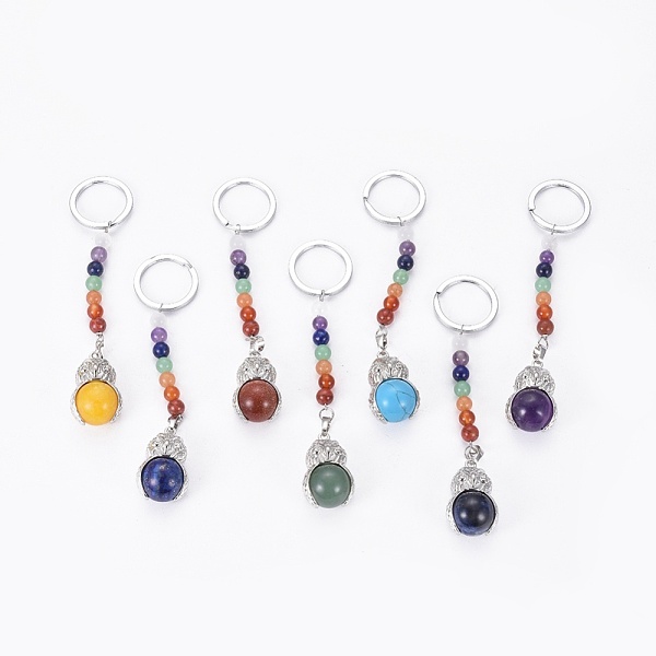 PandaHall Chakra Jewelry, Mixed Gemstone Keychain, with Iron Findings and Brass Finding, Owl, Platinum, 115mm, Pendant: 30x18x16mm Mixed...
PandaHall Chakra Jewelry, Mixed Gemstone Keychain, with Iron Findings and Brass Finding, Owl, Platinum, 115mm, Pendant: 30x18x16mm Mixed...