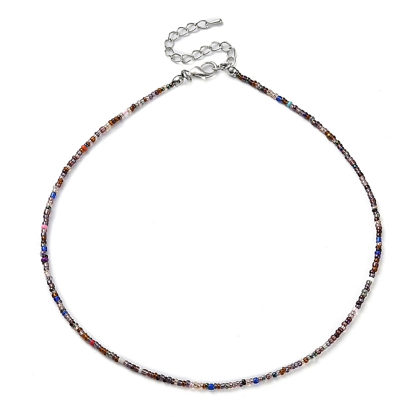PandaHall Glass Beaded Necklace, with Alloy Clasps, Colorful, 16.10 inch(40.9cm) Glass Round
PandaHall Glass Beaded Necklace, with Alloy Clasps, Colorful, 16.10 inch(40.9cm) Glass Round