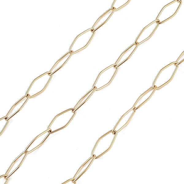 PandaHall 304 Stainless Steel Horse Eye Link Chains, Unwelded, with Spool, Golden, 19.5x7x1mm, about 32.81 Feet(10m)/Roll 304 Stainless...
PandaHall 304 Stainless Steel Horse Eye Link Chains, Unwelded, with Spool, Golden, 19.5x7x1mm, about 32.81 Feet(10m)/Roll 304 Stainless...
