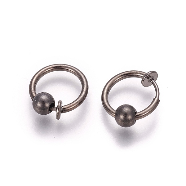 PandaHall Electroplate Brass Retractable Clip-on Earrings, Non Piercing Spring Hoop Earrings, Cartilage Earring, with Removable Beads, Gray...
PandaHall Electroplate Brass Retractable Clip-on Earrings, Non Piercing Spring Hoop Earrings, Cartilage Earring, with Removable Beads, Gray...