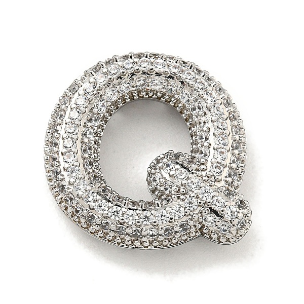 PandaHall Platinum Plated Brass Micro Pave Cubic Zirconia Pendants, Letter Charms, Letter Q, 22.5x20.5x6mm, Hole: 3.5x2.5mm Brass+Cubic..., Clear
PandaHall Platinum Plated Brass Micro Pave Cubic Zirconia Pendants, Letter Charms, Letter Q, 22.5x20.5x6mm, Hole: 3.5x2.5mm Brass+Cubic..., Clear