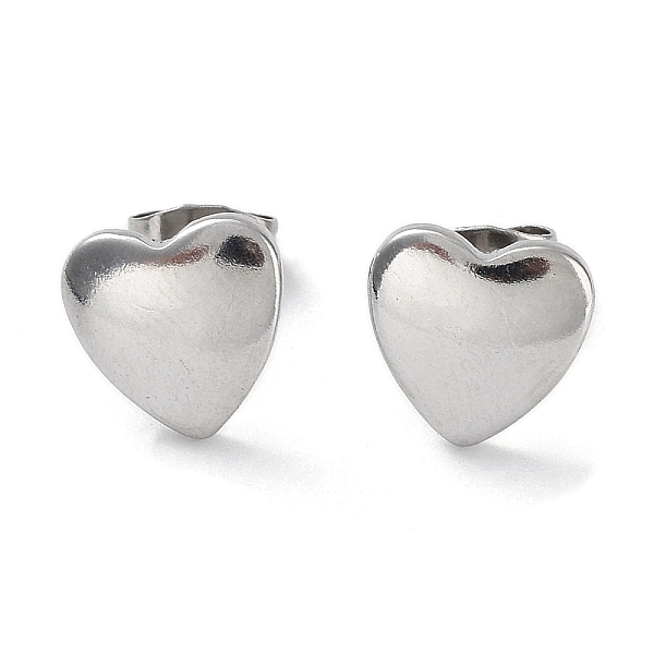 PandaHall 304 Stainless Steel Heart Ear Studs for Women, Stainless Steel Color, 10x10mm 304 Stainless Steel Heart
PandaHall 304 Stainless Steel Heart Ear Studs for Women, Stainless Steel Color, 10x10mm 304 Stainless Steel Heart
