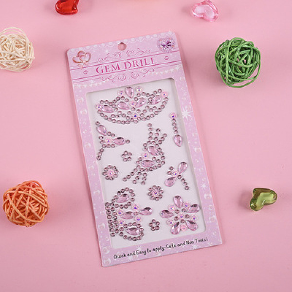 PandaHall Self Adhesive Mobile Phone Stickers, Acrylic Rhinestone Stickers, Rectangle with Crown & Dragonfly Pattern, Pink, 17.1x8.6cm...
PandaHall Self Adhesive Mobile Phone Stickers, Acrylic Rhinestone Stickers, Rectangle with Crown & Dragonfly Pattern, Pink, 17.1x8.6cm...